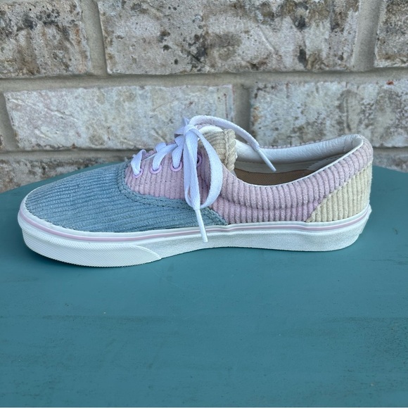 Vans Pink and Blue Corduroy Sneakers - Picture 3 of 9
